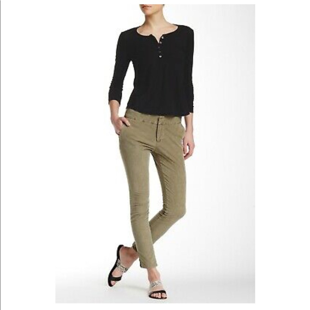 James Perse Split Hem Skinny Corduroy 25
